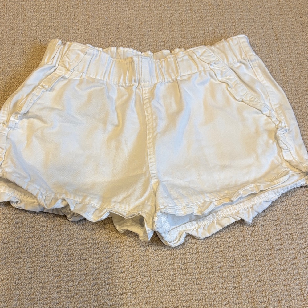 Crewcuts white Ruffle Shorts